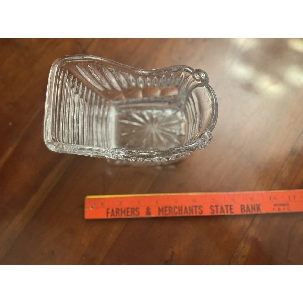 Princess House Royal Highlights Lead‎ Crystal Sleigh Candle Holder